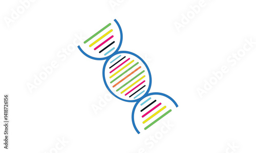 DNA sign vector illustration
