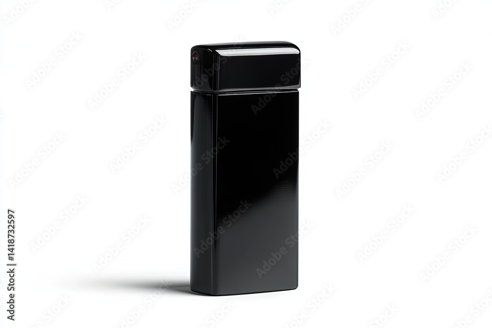 Black lighter isolated on white background Black lighter isolated on white background