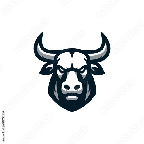 bull head logo vector illustration
