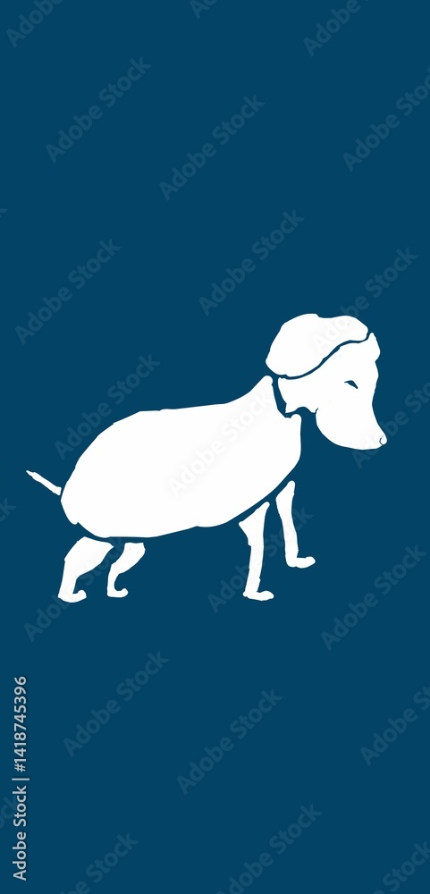 Obraz premium vector illustration of an dog