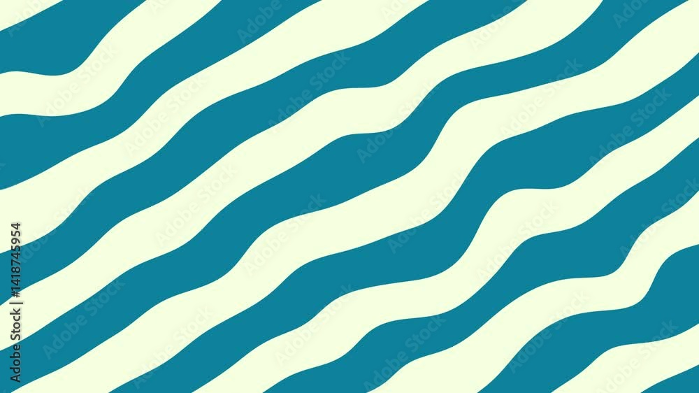 Dynamic Teal and Cream Abstract Flat Animated Video Background Seamless Loop for Motion Graphics