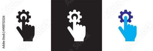 Support  icon. Vector for websites, mobile interfaces, presentations, banner, visual branding etc. Vector illustration. isolated on white and black background. EPS 10