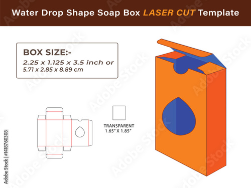 Professional Water Drop Soap Box LASER CUT Design Files