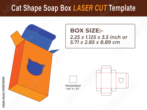 Customizable Cat Shape Soap Box LASER CUT Design Files