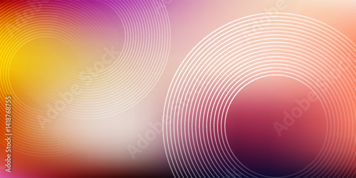 Blue abstract background with glowing circles. Swirl circular lines pattern. Geometric spiral. Twirl element. Modern graphic desi