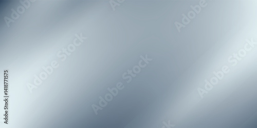 Blue white gradient abstract pattern studio background Light gives luxurious shine. Walls and floor of room sparkling, flat metal, with deep curves and dimensions. vector illustration eps10