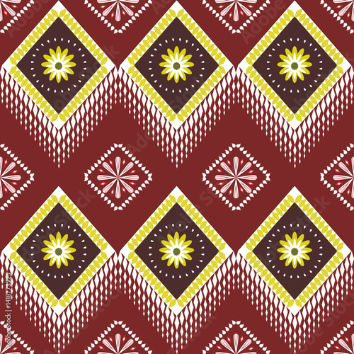 red seamless geometric pattern