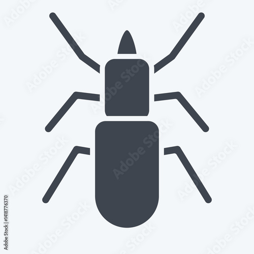 Icon Malware. related to Insects symbol. glyph style. design editable