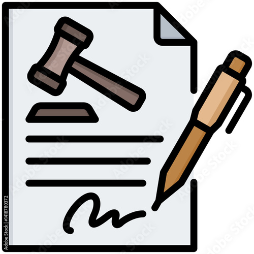 Contract Law Icon
