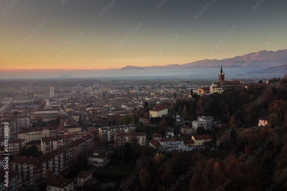 The city of Pinerolo, Turin, Italy The city of Pinerolo, Turin, Italy