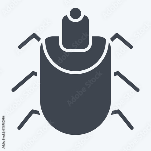 Icon Acari. related to Insects symbol. glyph style. design editable