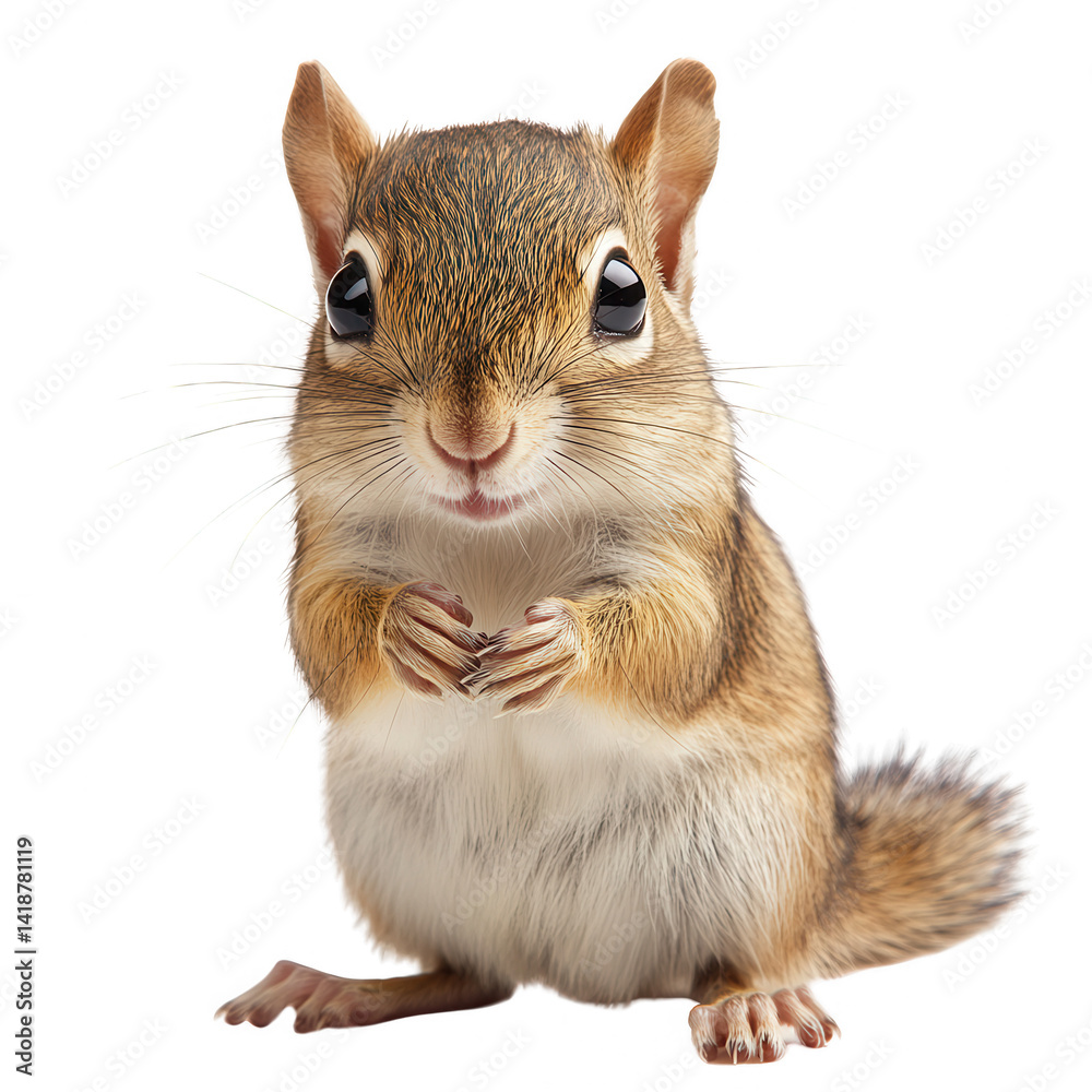 Obraz premium Cute Squirrel Posing with a Playful Expression on Its Face