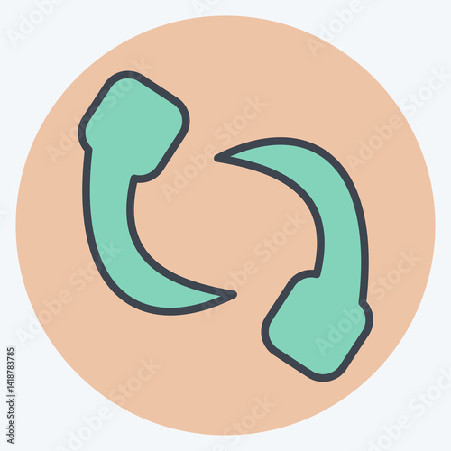 Icon Leech. related to Insects symbol. color mate style. design editable