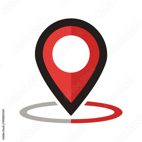 Location Pin Navigation Icon Silhouette