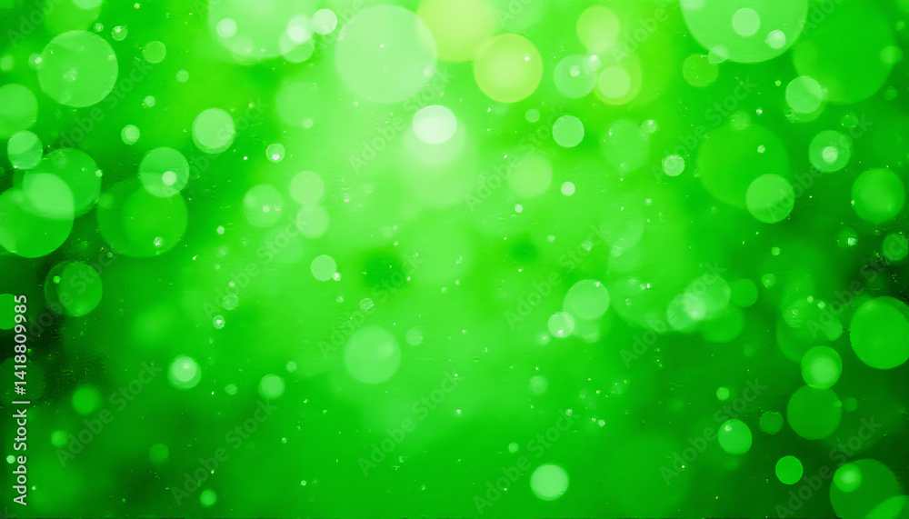 Vibrant green bokeh background texture. Vibrant green bokeh background texture.