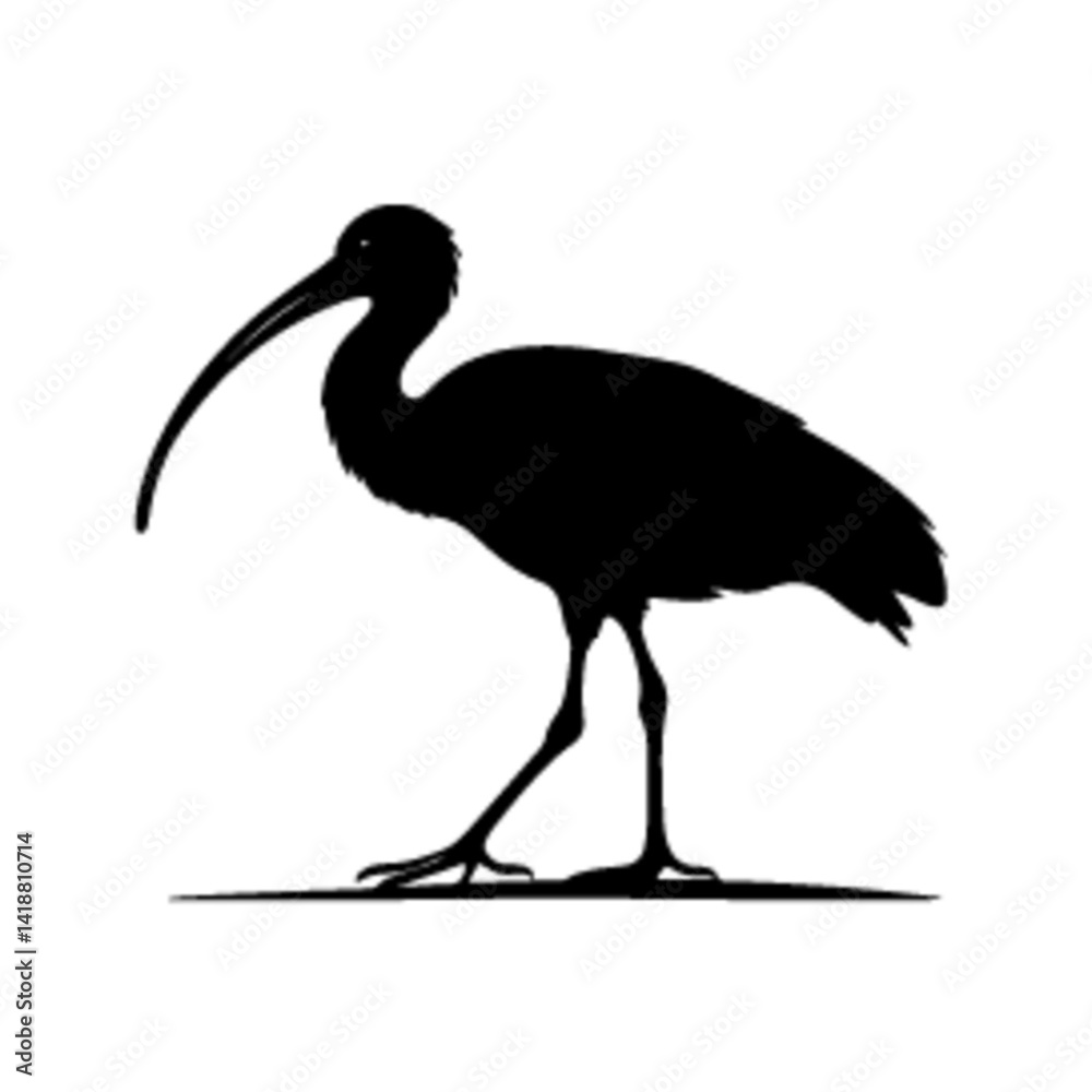 Obraz premium ibis silhouette