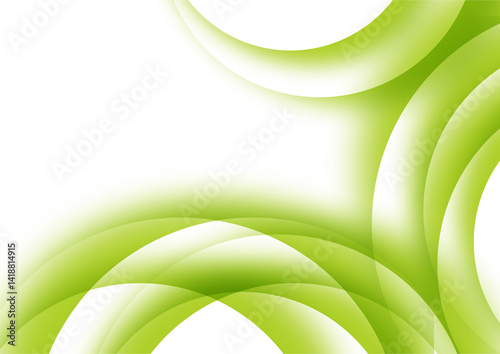 NATURAL FRESH GREEN CIRCLE ABSTRACT BACKGROUND DESIGN