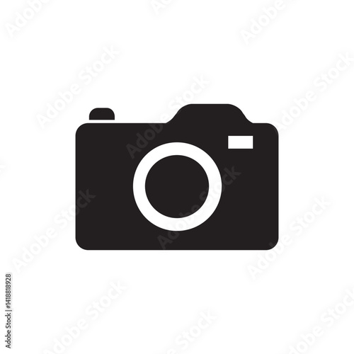 Simple Black Camera Icon Photography, Digital, and Technology Symbol