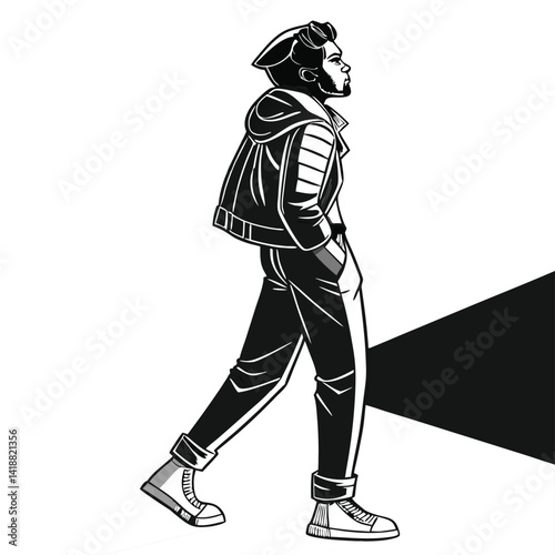 silhouette of a man