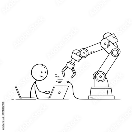 Sticky man programming cobot 