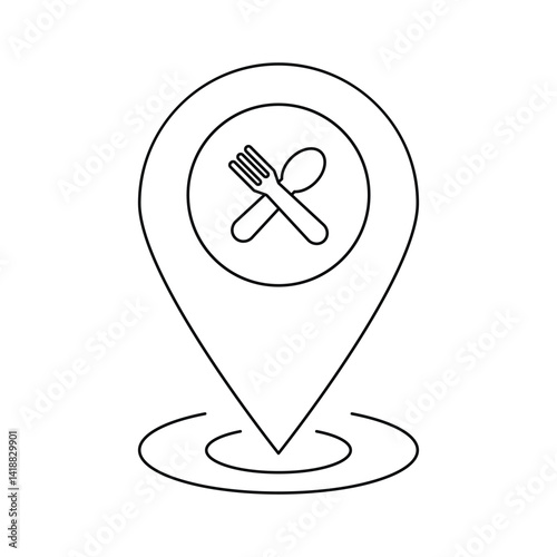 restaurant location icon