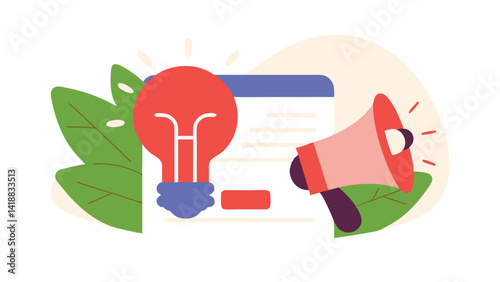 marketing message clarity illustration on white background