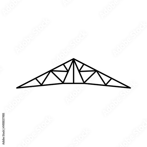 Obraz na plátně Roof truss icon