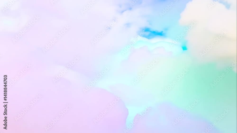 Soft Pastel Clouds in Tranquil Sky with Hints of Blue and Pink Soft Pastel Clouds in Tranquil Sky with Hints of Blue and Pink