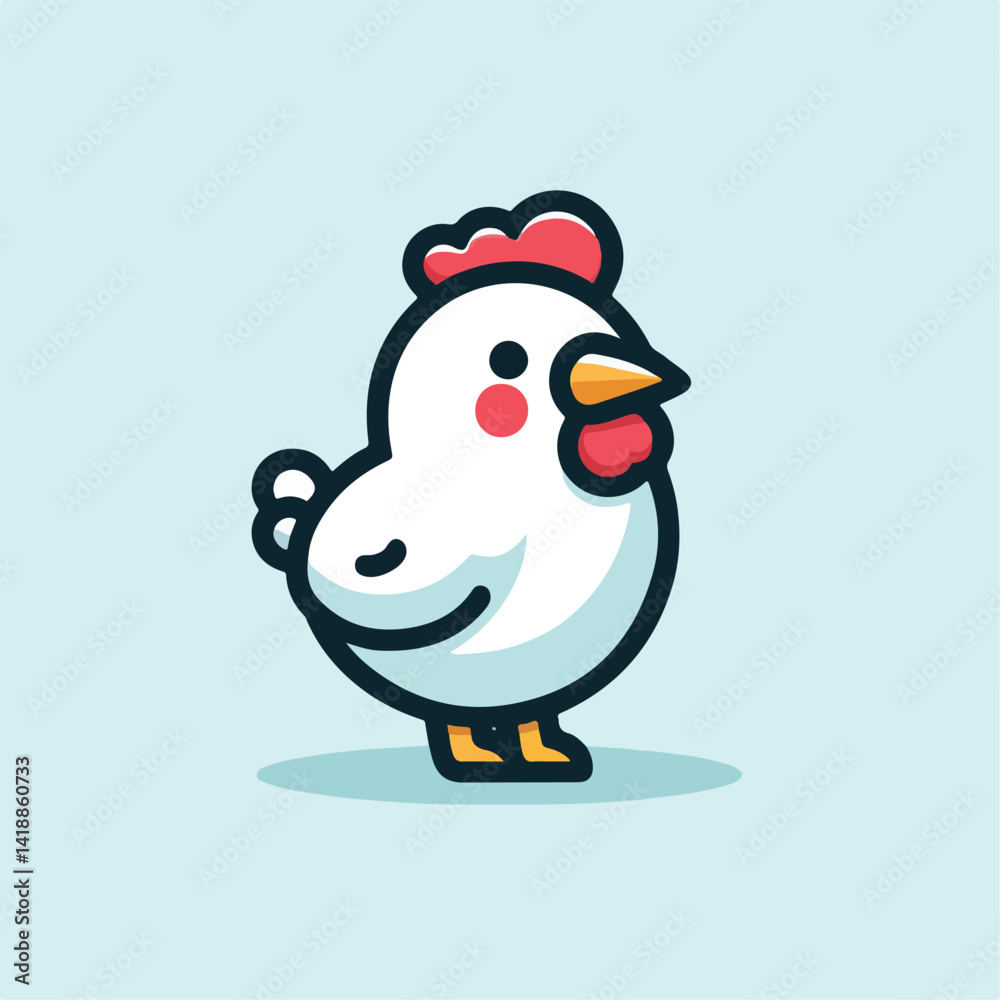 cute chick vector image cute chick vector image
