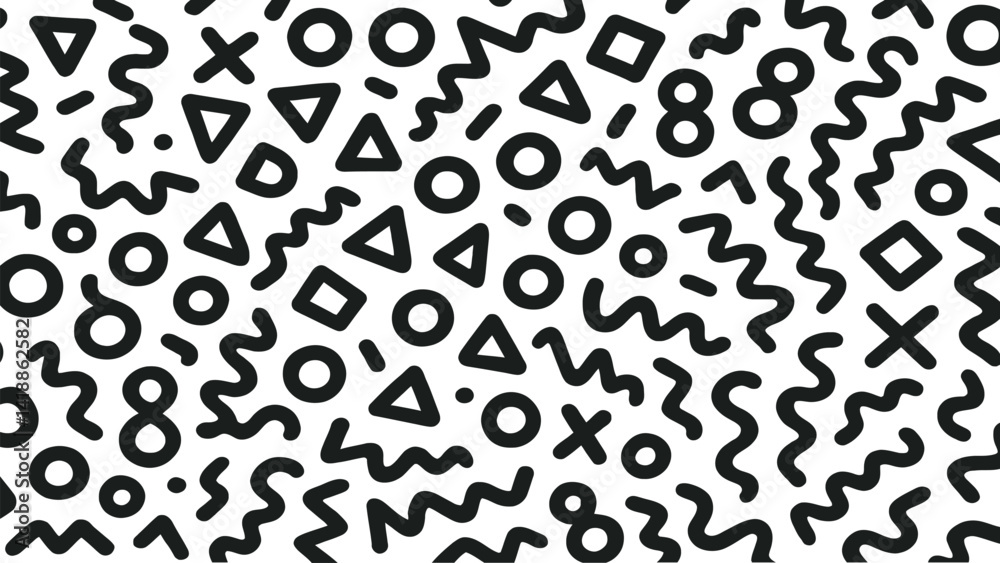 Black and White Geometric Pattern Background Black and White Geometric Pattern Background