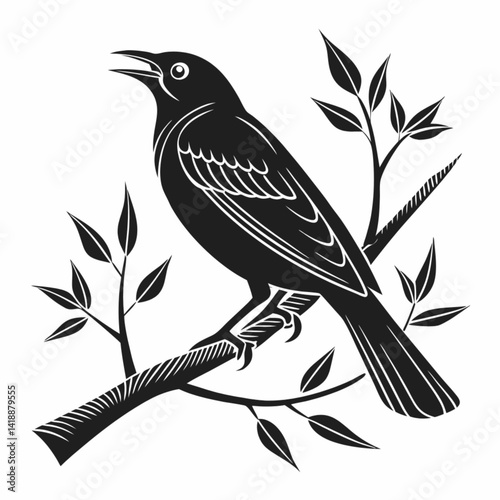 vector illustration of a bird