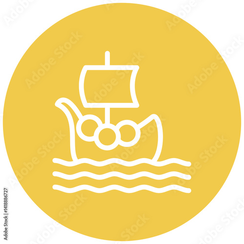 Viking Ship Icon