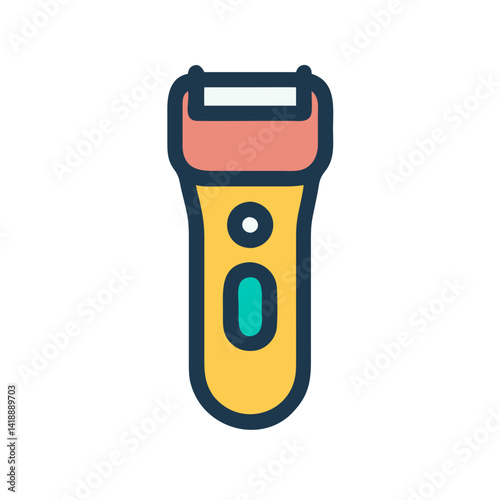 Isolated illustration of an electric shaver for personal care