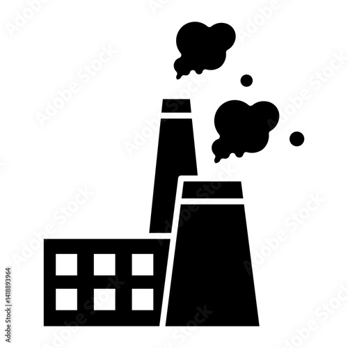 air pollution Solid icon