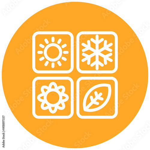 Seasons Vector Icon