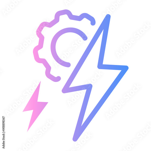 renewable Line Gradient Icon