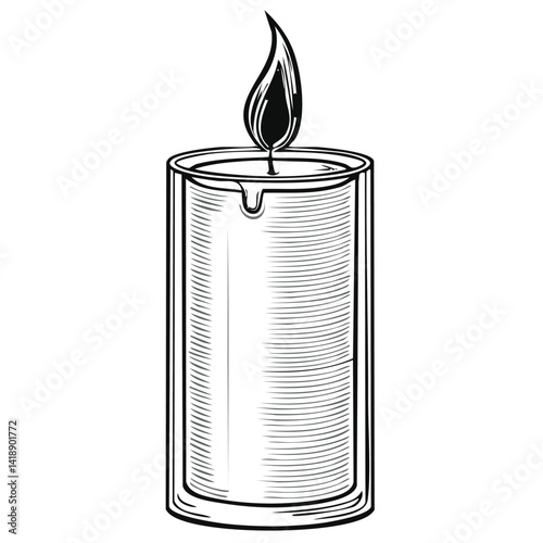 vector illustration of a tin can
