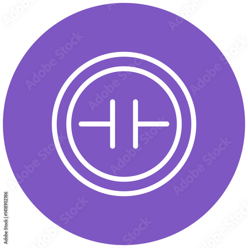 Capacitor Vector Icon