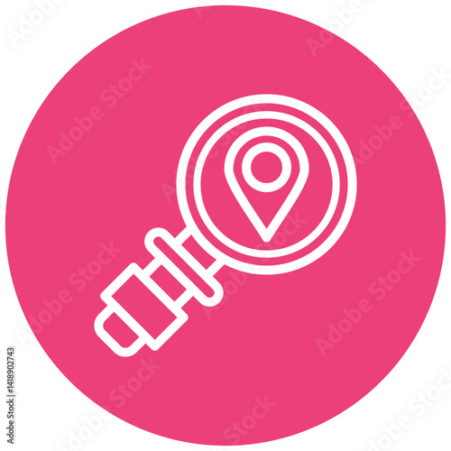 Search Location Vector Icon