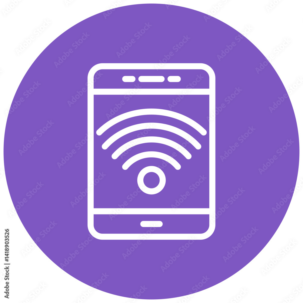 Signal Wifi 4 Bar Vector Icon Signal Wifi 4 Bar Vector Icon