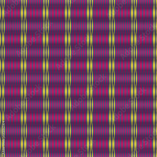 A seamless ethnic folk art with abstract multicolor texture. Ideal for textiles weaving scarves mat wrapping paper and decor. Vector illustration design.