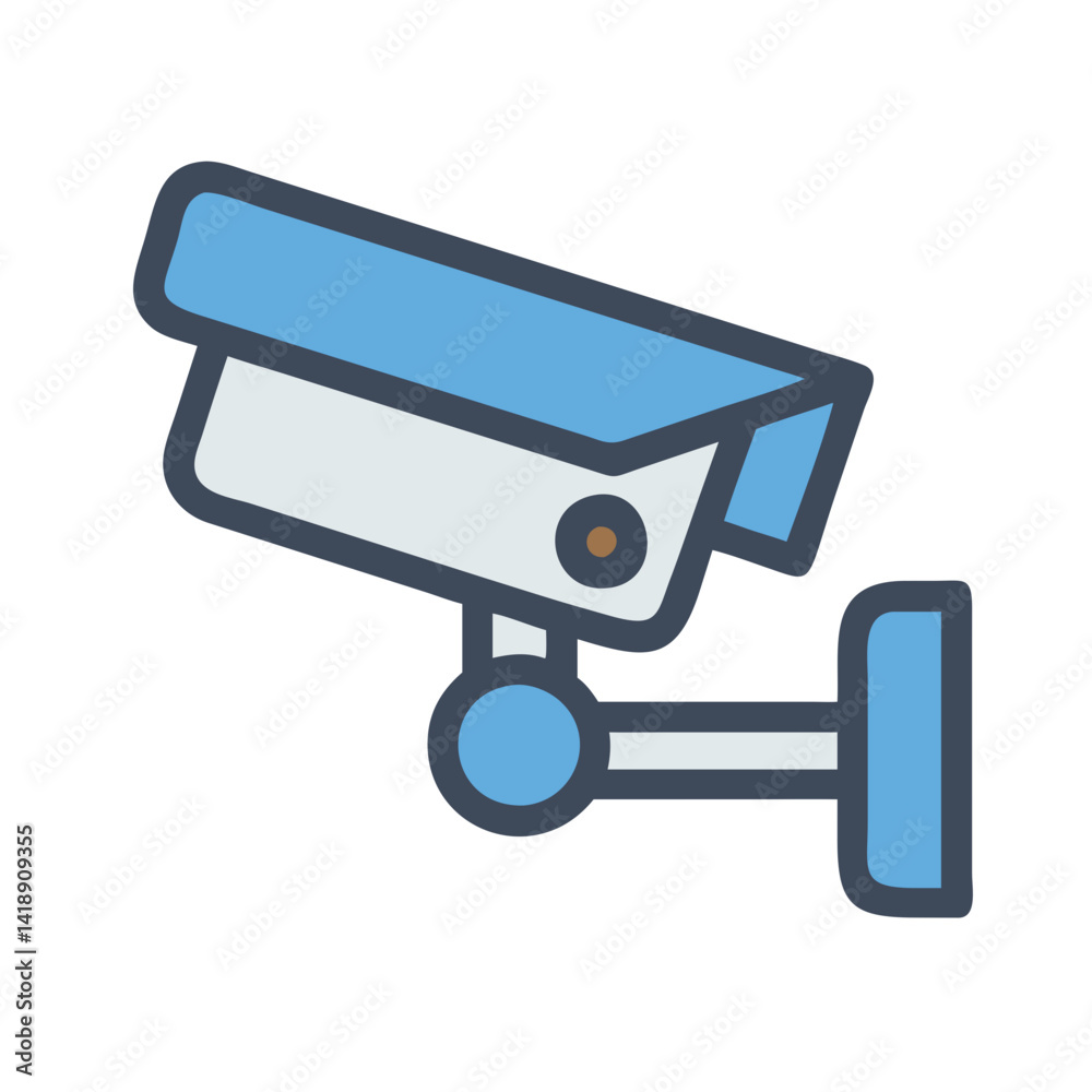  Dynamic Surveillance Camera Illustration