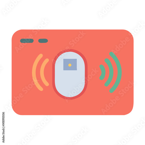 NFC credit card payment for contactless transactions illustration