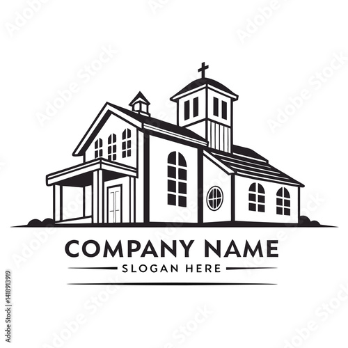 Simple church logo design