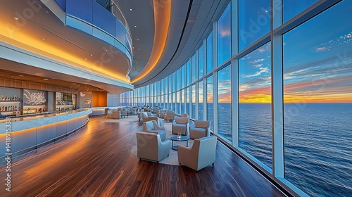 Ocean View Lounge at Sunrise