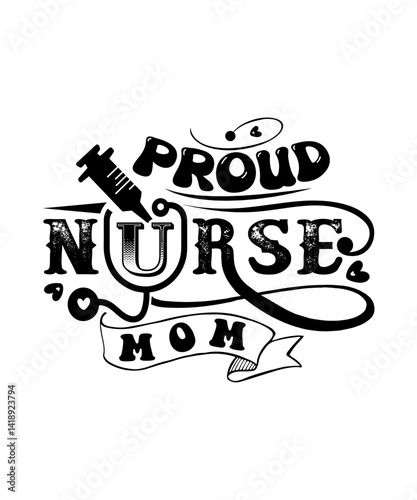 proud nurse mom svg