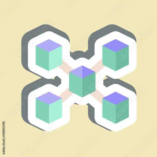 Sticker Node. related to Cryptocurrency symbol