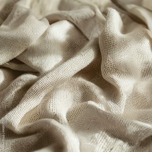 Soft Fabric Texture in Beige Tones