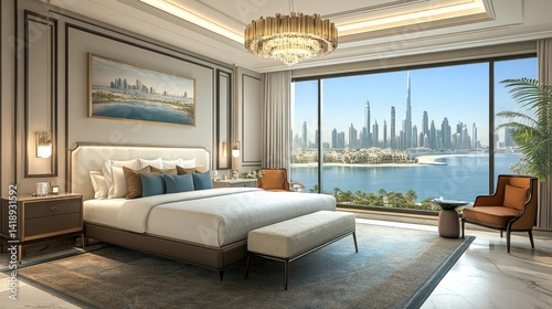 Luxurious Dubai Bedroom with City Views