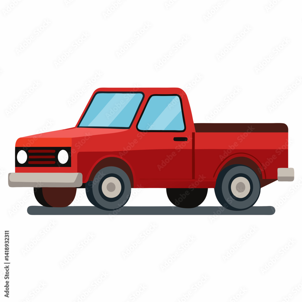 Fototapeta premium old red car